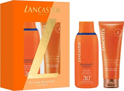 Produktbild von Lancaster Sun Beauty Set Body Milk SPF30 175ml/Golden Tan Maximizer 125ml 300 ml