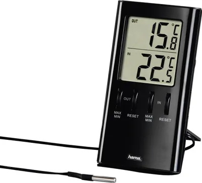 Obrázek produktu pro Hama Lcd-thermometer T-350 Zwart