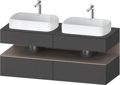 Produktbild von DURAVIT QA4767043490010 QTG KWTU WH Ek. 1400x550x600 Gt Mt. H
