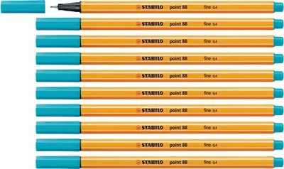 Produktbild von Fineliner - STABILO point 88 - 10er Pack - hellblau