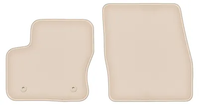 Immagine prodotto di Tappetini in velluto PREMIUM beige compatibili con Ford Transit Connect (2013-2017, furgone) – con fissaggi – su misura
