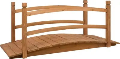 Zdjęcie produktu dla Mostek ogrodowy, 140x60x60 cm, lite drewno jodłowe