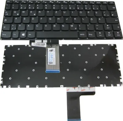 Produktbild von Trade-Shop Original Laptop Tastatur / Notebook Keyboard Deutsch QWERTZ für Lenovo Yoga 310 310-11 310-11IAP 310-11IAP 710 710-11 710-11ISK 710-11IKB (Deutsches Tastaturlayout)