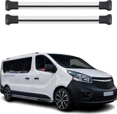 Image de OMAC Barres de toit en aluminium pour Fiat Talento 2016-2020 Gris 2Pcs