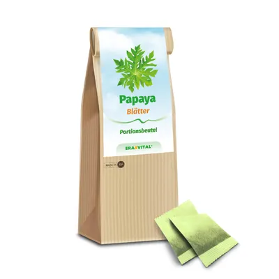 Produktbild von Papaya Blätter naturgetrocknet & gemahlen 20 Teebeutel