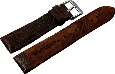 Produktbild von Hochwertiges Echt-Lederband, braun, 18 - 24 mm