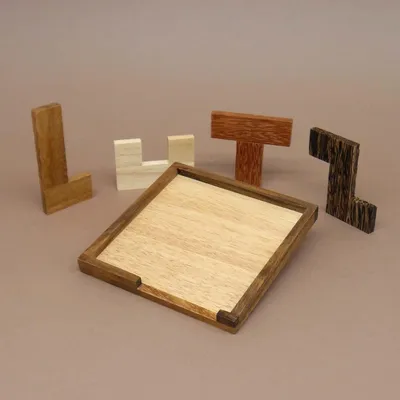 Produktbild von LUTZ - ein besonderes, herausforderndes und originelles Holz-Denkspiel für Erwachsene, Kinder und Knobelfans