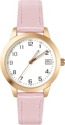 Produktbild von Watch Damenuhr Damen Armbanduhr Analog Quarzuhr mit Datum,Damen Uhr Kunstlederarmband Einfache Business Klassische, 3 Zeiger Elegante Armbanduhr für Frauen