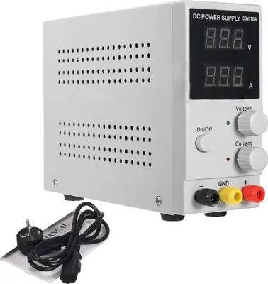 Immagine prodotto di Alimentatore da laboratorio, alimentatore CC regolabile, alta efficienza, grigio, 220 V, 30V