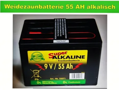 Produktbild von Weidezaunbatterie 55 AH alkalisch Weidezaun Batterien Zubehör