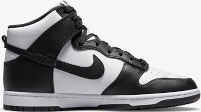 Produktbild von Nike Dunk High Retro - Herren Schuhe Leder Weiß-Schwarz DD1399-105 , Größe: EU 42.5 US 9