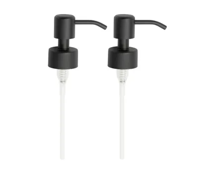 Produktbild von Kapitan Seifenpumpe Edelstahl für 28 mm Gewinde Flasche Seifenspender, Pumpkopf Schwarz Finish, Ersatzpumpe 2 Stück