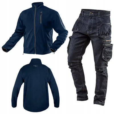 Produktbild von NEO TOOLS Herren Arbeitshose Denim oder Set, lang, 8 Pockets, Gr.XS-3XL, verstärkte Nähte, ausprofilierter Kniebereich | Gr. 3XL