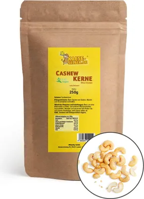 Produktbild von Cashewkerne roh 250 g, Cashewnüsse