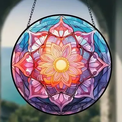Produktbild von Sonnenfänger Mandala - Harmonisches Lichtspiel für Ihr Zuhause KP31439