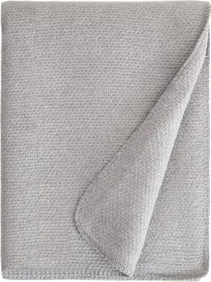 Produktbild von HOMLA MALLOW dicke graue Decke mit dekorativer Textur 150x200cm