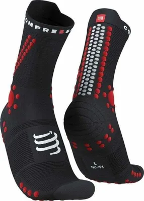 Produktbild von Compressport Pro Racing V4.0 Trail Black/Red T2 Laufsocken