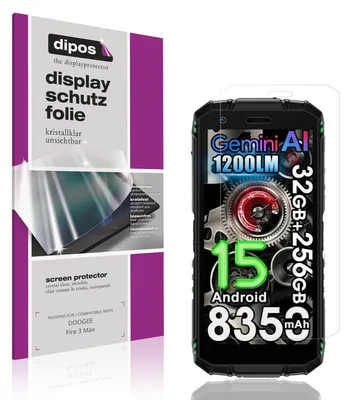 Immagine prodotto di 4x Pellicola Protettiva per DOOGEE Fire 3 Max Protezione Schermo Claro Display dipos