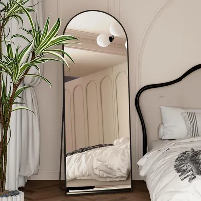 Imagen del producto de Espejo de cuerpo entero, forma arqueada, 162 x 53 cm, color , ideal para dormitorios y baños