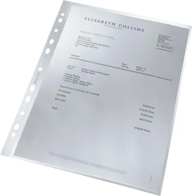 Immagine prodotto di Leitz - Portadocumenti Leitz Recycle A4 in PP, spessore 0,10 mm | Confezione da 25 pezzi | 4 pezzi