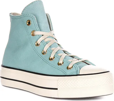 Produktbild von Converse Chuck Taylor All Star Lift A13824C in Blau Weiß für Damen – 7.5 UK - 41 EU - 9.5 US / Blue White