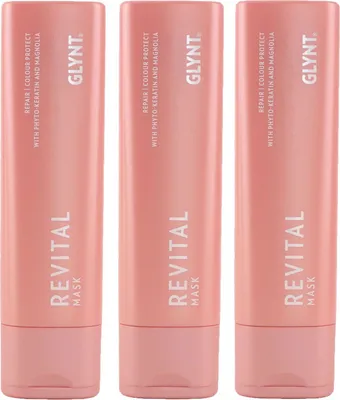 Produktbild von GLYNT Revital 3 x 200 ml Mask Haarpflegemaske für coloriertes Haar Set