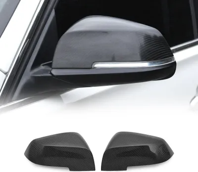 Image de Coques de Rétroviseurs pour BMW Série 1 F21 2011-2019 en Carbone Noir