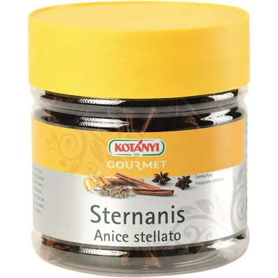 Immagine prodotto di Anice stellato Kotanyi intero per cottura e cottura dolce e piccante 70g
