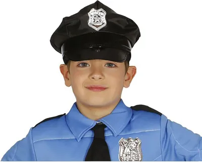 Immagine prodotto di berretto nero della polizia cappello per bambini berretto della polizia
