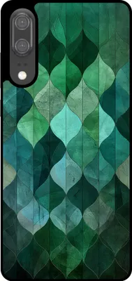 Produktbild von Smartphonica Telefon Fall geeignet für Huawei P20 mit grünen Blättern drucken - TPU Backcover Fall grüne Blätter Design