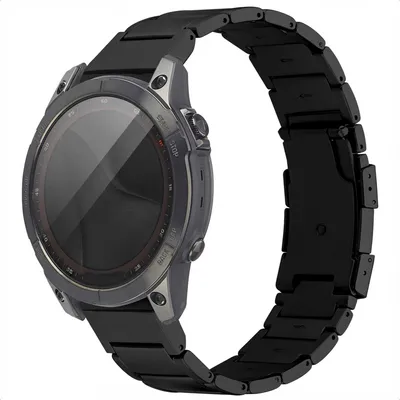 Image de Accezz Mat Titanium strap - Garmin 22 mm connector - Black
