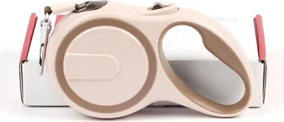 Produktbild von Einziehbare Hundeleine, 5 m langes einziehbares Seil, langlebiges einziehbares Seil für kleine/mittelgroße Hunde, Welpen, Katzen, Hundeleine (5 m, Khaki)