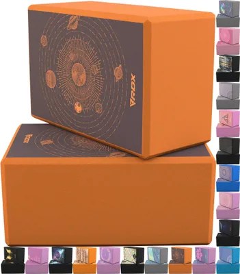 Produktbild von RDX Yoga-Block, rutschfester, hochdichter EVA-Schaum, griffige Oberfläche für Stabilitäts- und Krafttraining (23 x 15 x 9,8 cm)