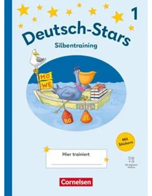 Obrázok produktu pre Deutsch-Stars 1. Schuljahr - Lesetraining Ausgabe 2025 - Silbentraining - Übungsheft