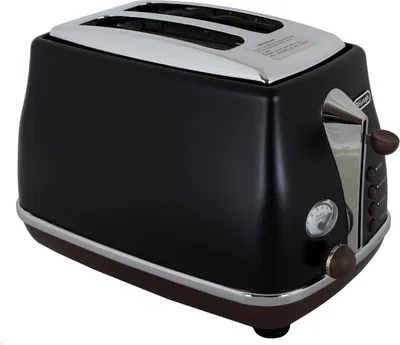 Produktbild von DeLonghi CTOV2103BK Icona Vintage 2-Scheiben Toaster Schwarz