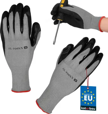 Produktbild von KOTARBAU® Handschuhe Arbeitshandschuhe Anti-Rutsch Größe 11 Latex beschichtete Arbeitshandschuhe für Herren Damen Werkstatt Zubehör Winter Gartenhandschuhe