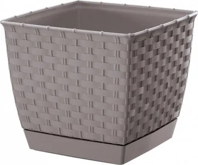 Zdjęcie produktu dla doniczka 25cm RATOLLA SQUARE DRLK250-440U umbra plastik PROSPERPLAST