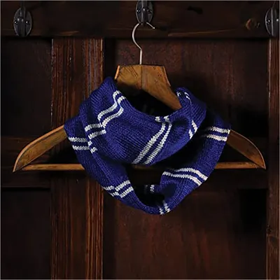 Produktbild von ThumbsUp! Harry Potter Strick-Set Rundschal Ravenclaw  blau