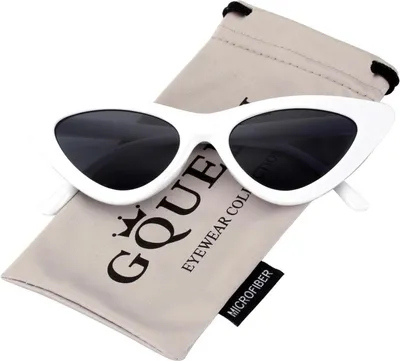 Zdjęcie produktu dla GQUEEN Damskie okulary przeciwsłoneczne vintage cat eye Cateye retro 90s ochrona UV400