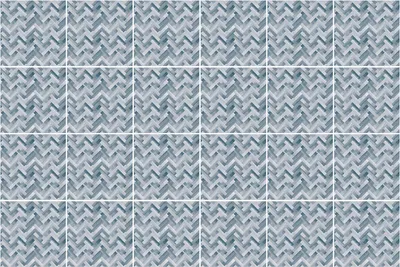 Produktbild von Fliesenaufkleber 15x15 cm – 24 Stück – Selbstklebend – Wasserfest – Pflegeleicht – Hitzebeständig – Für Küche & Bad – Zickzacklinien in Grau