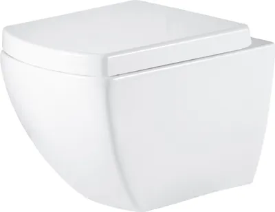 Produktbild von Primaster Wand WC spülrandlos Lucia Tiefspüler weiß inkl. WC Sitz