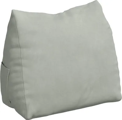 Image de vidaXL Coussin dorsal gris clair 60 x 20 x 50 cm Tissu velours côtelé