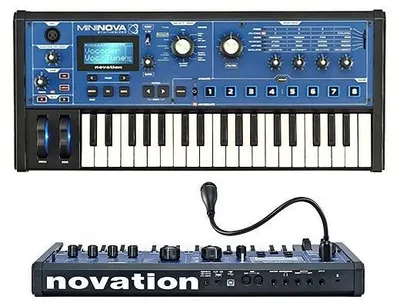 Produktbild von Novation MiniNova, 37 Schlüssel, Tasten, Drehregler, USB, 560 mm, 250 mm, 75 mm