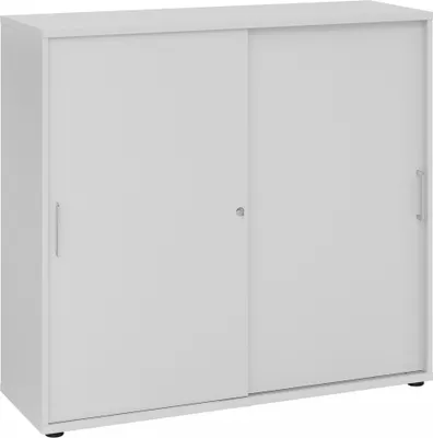 Produktbild von BETA 1753S - 3 OH Grau/Grau Schiebetürenschrank Metallgriff