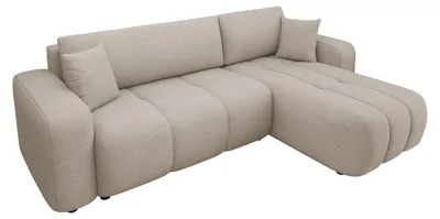 Produktbild von MIRJAN24 Ecksofa Furyn, Wohnzimmer Eckcouch mit Bettkasten und Schlaffunktion, L-Form, Seite Universal (Farbe: Velo 623)