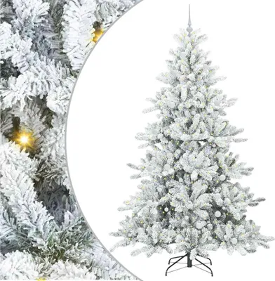 Zdjęcie produktu dla vidaXL Sztuczna choinka składana biała 240 cm PVC i stal