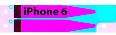 Produktbild von Klebefolie Akku für Apple iPhone 6 (A1549, A1586, A1589) Klebepad Kleberahmen Klebestreifen, Batterie Kleber
