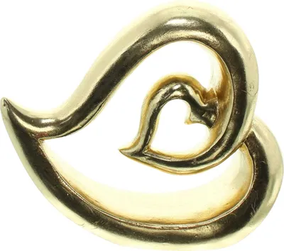 Produktbild von FRANK FLECHTWAREN Herz Gold, Polyresin Maße: Höhe 17 cm