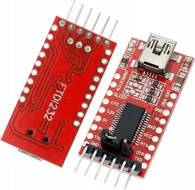 Immagine prodotto di Rosfix FT232RL FTDI – Modulo Convertitore USB-UART | MiniUSB, TTL, Commutabile 3,3 V/5 V | Compatibile con USB 1.1, USB 2.0, WinXP/7/10