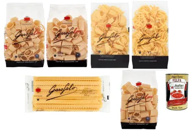 Produktbild von Italian Gourmet Pasta Mix 6 x 500 g Hartweizengrieß-Nudeln aus Gragnano IGP | italienische Format-Auswahl für Sugo, Ragù, Ofengerichte & Pasta-Salat | Vorratspack + Italian Gourmet Polpa